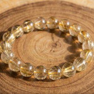 VÒNG TAY ĐÁ THẠCH ANH TÓC VÀNG