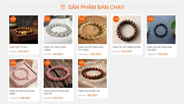 shop mua bán vòng tay phong thủy uy tín - giá rẻ tại HCM